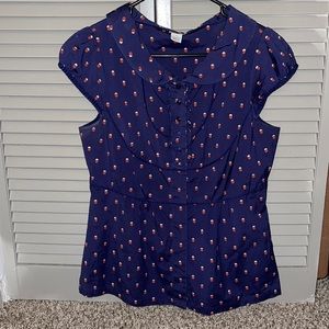 Retro Odille Polka Dot Blouse